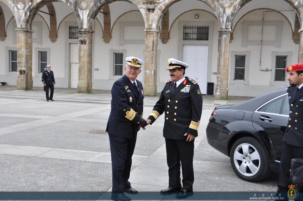 El AJEMA recibió al Jefe de Estado Mayor de la Marina Saudí en Ferrol